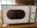 美的（Midea）小滋味微波炉家用小型 复古旋钮薄荷曼波风 一级能效平板变频轻音M1G1 实拍图