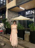欧迪惠法式连衣裙女装2025年夏季新款初恋温柔风碎花吊带裙子女衣服套装 粉色开衫+吊带裙 XL 实拍图