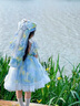G.DUCKKIDS女童夏季洛丽塔花仙子裙子宝宝公主裙超萌网纱裙生日礼服蓬蓬裙潮 裙子+拖尾＋头饰＋袜子 130 尺码7~8岁【120-130cm】 实拍图