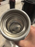富光 保温杯男士一键开启单手开盖高档茶杯速开茶水分离车载水杯子 灰色套装（不锈钢+玻璃双杯体） 实拍图