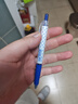uni三菱中性笔按动UMN-138S波点限定水性笔学生考试专用黑笔商务办公开会财务签字笔双珠耐用 蓝色蓝芯 UMN-138S 1支装 实拍图