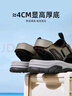 骆驼（CAMEL）户外休闲魔术贴包头洞洞沙滩运动凉鞋男 G14M076677 曙光绿/黑 40 实拍图