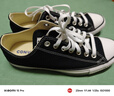 匡威（Converse）官方All Star经典帆布男女低帮休闲运动鞋黑色101001 101001/黑色 42 实拍图