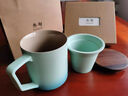 叁旬（sanxun）知远茶咖一体杯办公室喝茶轻奢茶水分离泡茶杯高档陶瓷咖啡杯 知远茶咖一体杯【奶油色】 实拍图