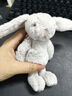 Jellycat害羞邦尼兔系列包包挂饰挂件动物毛绒玩偶娃娃生日情人节礼物 银色 One Size 实拍图