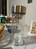 富光玻璃杯双层带茶隔大容量水杯 高档商务泡茶杯 高硼硅杯子500ml 实拍图