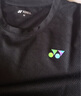 YONEXYONEX尤尼克斯yy羽毛球服春夏季速干比赛团队服yy球服全英赛林丹 男款 LOGOT袖 黑色 XL 尤尼克斯尺码 O码 实拍图