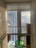 贵品免打孔百叶窗帘办公室卧室浴室厨房卫生间铝合金电动遮阳遮光帘 23丝3.5cm高光珍珠白GPL221 实拍图