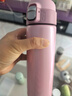 虎牌（TIGER）弹盖保温杯男女不锈钢水杯子MMJ-A48C-PB 蜜桃粉480ml 实拍图