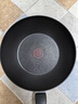 特福（Tefal）钛铸不粘锅炒锅电磁炉少油烟平底炒菜锅红点感温技术 28cm  实拍图