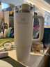 STANLEY巨无霸吸管杯水杯保温杯大容量办公车载不锈钢杯子887ML-米白色 实拍图
