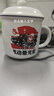 云帝 轻奢高档陶瓷办公杯家用喝茶杯子带手柄盖咖啡杯泡茶杯早餐杯 劳动最光荣-陶瓷杯 实拍图