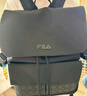 FILA 斐乐官方男士背包2024夏新款时尚休闲双肩包电脑包 正黑色-BK XS 实拍图