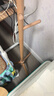 稳纳 衣帽架 衣架落地 实木挂衣架 阳台卧室衣服架  原木色三角款3176 实拍图