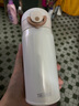 膳魔师（THERMOS）不锈钢保温杯大容量男女士水杯子轻量便携毕业礼物定制刻字JNR 奶油白 350ml 实拍图