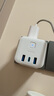 公牛（BULL）20W PD苹果快充魔方插座/插线板/插排/接线板 Type-c+USB+3插孔 无线 白色 GNV-UU2203W总控开关 实拍图