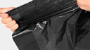 登比加厚黑色塑料袋【5丝32*52cm/100只】背心式手提家用办公垃圾袋 实拍图