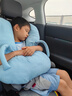 bebelock车载儿童枕头护颈枕后排抱枕长途自驾必备坐车睡觉神器汽车上靠枕 蓝色【把手扶托 睡觉不窝脖】 实拍图