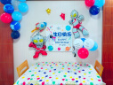 多美忆桌布生日气球场景布置装饰男孩女孩桌飘气球造型宝宝周岁成人派对 实拍图