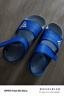 阿迪达斯（adidas）儿童凉鞋夏季男女大小童沙滩鞋  IH3632蓝/白  实拍图