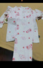 迷你木木屋儿童睡衣春夏男童女童薄家居服套装宝宝夏天薄款服装 水蜜桃 110 实拍图