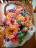 琐拉鲜花速递向日葵玫瑰混搭花束花篮生日礼物全国同城配送 玫瑰混搭手提花篮 实拍图