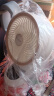 美菱（MeiLing）壁扇壁挂循环扇家用小型壁挂式轻音卫生间厨房风扇免安装 皓月白遥控延长线款+免钉胶 实拍图
