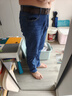 真维斯（JEANSWEST）牛仔裤男2025夏季潮牌直筒时尚猫须青年休闲男士长裤中蓝36 实拍图
