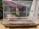 贝尼宠鸟笼  鹦鹉鸟笼子 可折叠 虎皮鸽子笼鸟笼子 八哥画眉鸟别墅大号 40#鸟笼高配含7件套39x27x30cm 实拍图