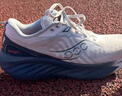 SAUCONY【彭于晏同款】索康尼胜利22专业强缓震跑鞋男厚底跑步鞋运动鞋男 白深兰218 43 实拍图