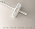 懒角落裤架衣架裤夹子无痕防滑伸缩可叠加挂裤子晾衣架内衣裙夹15个白色 实拍图