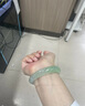 芳晓 缅甸冰种贵妃玉手镯圆条飘绿飘花冰种老坑正圈翡翠处理手镯女款 57-58mm 实拍图