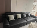 劳伦斯沙发客厅2025新款全真皮家用轻奢高端三人四人直排实木家具 3.2m小四位+脚踏 进口加厚真皮+海绵+乳胶 实拍图