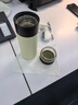 京东京造 保温杯【茶水分离】男女士高档大容量316L不锈钢 雅致白500ml 实拍图