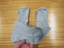 特步四季款男士袜子7A抗菌纯棉防臭运动男袜吸汗透气短筒款休闲袜 灰色 【束腰运动款】3双 实拍图