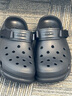 crocs卡骆驰蜗轮洞洞鞋|208776 黑色-001 41/42(260mm)  实拍图