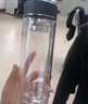 京东京造【纯钛茶隔】双层玻璃杯男家用商务办公泡茶过滤车载水杯360ml 实拍图