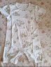 全棉时代纯棉新生婴儿连体衣服抗菌纱布满月宝宝春夏 花园物语粉 90码 实拍图