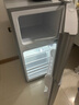 奥克斯小冰箱家用小型迷你冷藏冷冻两用出租房宿舍用节能省电寝室办公室电冰箱 【升级净化去味】56A176DW银【节能省电】 实拍图