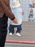 江博士春夏童鞋镂空透气不闷脚男女宝宝婴幼儿鞋软底舒适凉鞋步前鞋 米/绿 22 脚长约12.7-13.3 实拍图
