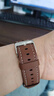 适用华为表带gt2gt3gt4/gt5/gt2pro真皮牛皮表带watch3pro手表带 【棕色】 适用:华为Watch4(46mm) 实拍图