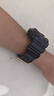 Mtin树脂表带表壳适配卡西欧G-SHOCK手表带GA110 140 GD120GLS GAX100 亮光黑色金字金扣 16mm 实拍图