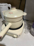美的（Midea）电煮锅 电蒸锅 电炒锅 电热锅 2.6L分体式 小型1-2人学生宿舍多功能锅 泡面锅 XZC2061 配蒸笼 实拍图