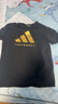 阿迪达斯 （adidas）2025新款短袖儿童T恤夏季户外运动休闲百搭短袖 黑+金  152 实拍图