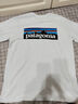 巴塔哥尼亚（Patagonia）男女情侣通勤短袖夏季P-6 Logo混纺棉休闲潮流户外透气T恤 38504 WHI（实物白里透蓝） M 实拍图