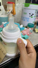 贝亲（Pigeon）宽口径玻璃奶瓶 新生儿自然实感硅橡胶护层彩绘奶瓶 240ml 带M奶嘴+L+LL奶嘴3月以上 实拍图