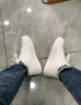 安踏（ANTA）男鞋板鞋2025年秋冬季新款经典小白鞋休闲鞋厚底增高鞋子运动鞋男 纸莎白【90%用户选择】 41 实拍图