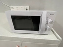 美的变频微波炉 家用小型快捷微波炉 一级能效 360℃转盘加热 智能解冻 经典双旋钮操控（213B升级款） 【易清洁内胆】 实拍图
