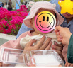 贝娜茜婴儿帽子春秋季薄款女宝宝公主盆帽遮阳帽6-12个月渔夫帽可调夏季 花花-粉色 3个月-2岁（40-49CM） 实拍图