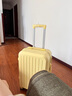 贝初众行李箱次日达小型可登机箱大容量拉杆旅行密码皮箱子高颜值 柠檬黄【防刮防撞箱面】三层加厚 22英寸 【短途旅行】闪电发货 实拍图
